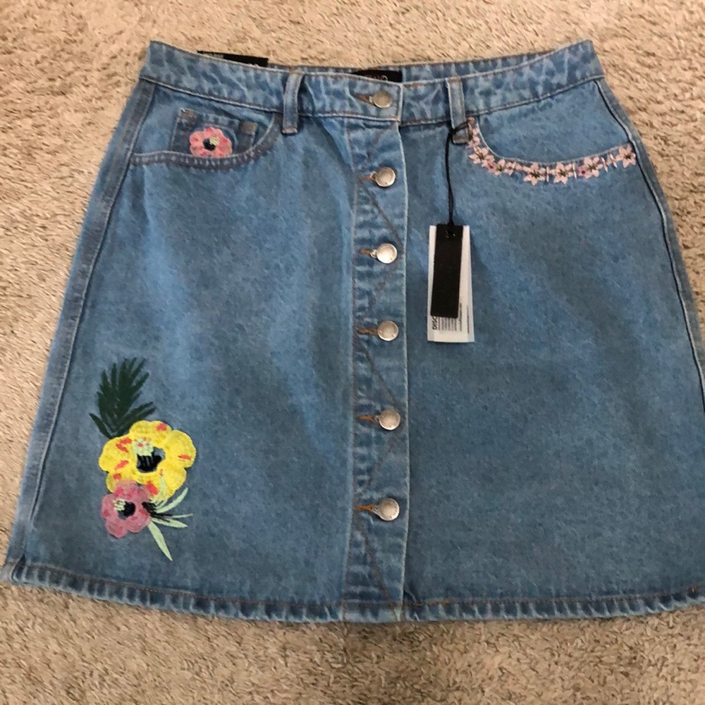 Buffalo Mid-Rise Denim Skirt